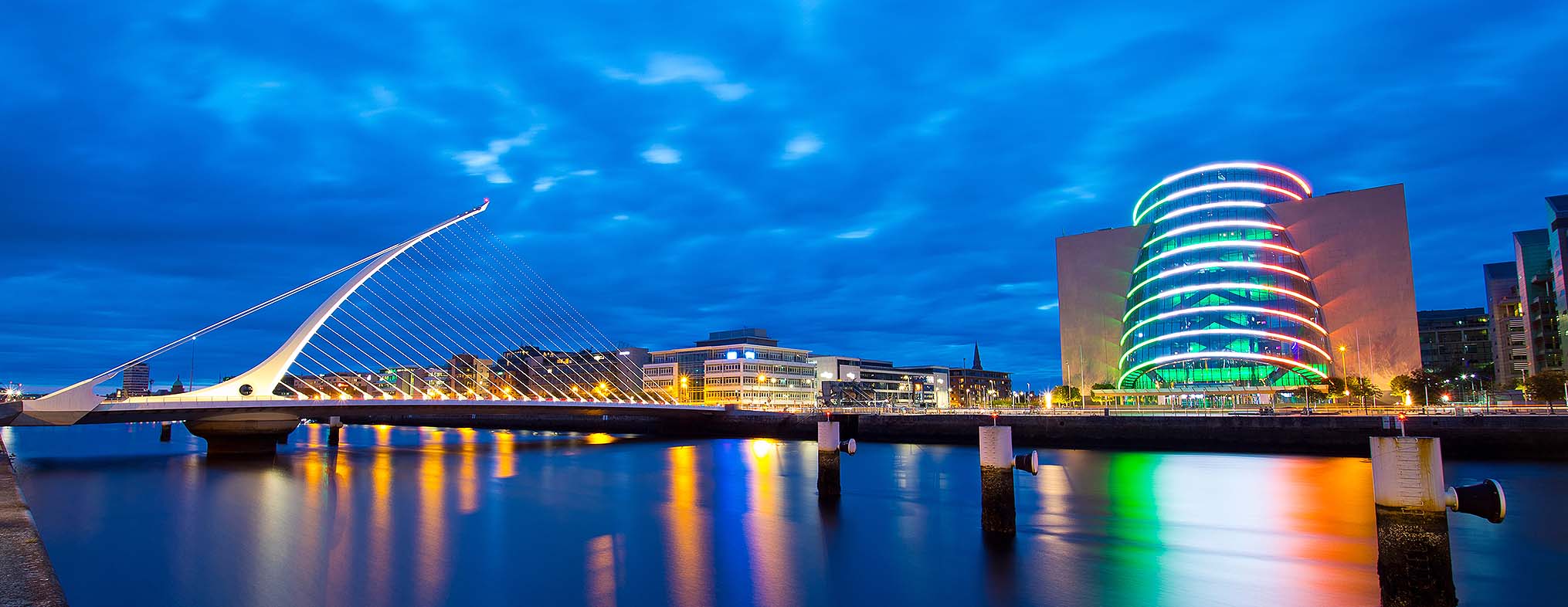Dublin Convention Centre and Samuel Beckett Bridge